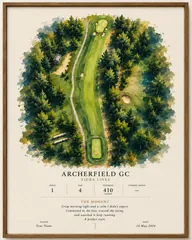 Studio Style golf hole art style