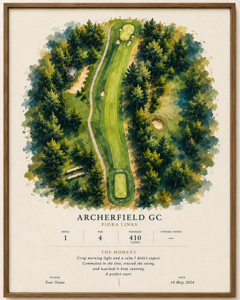 Studio Style golf hole art style